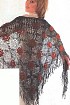Шаль с красными цветочками