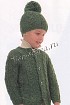 Жакет и шапочка с косами