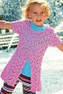 Розовая ажурная туника