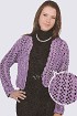 Болеро сиреневого цвета крючком