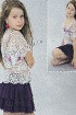 Белое болеро крючком для девочки