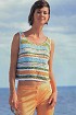 Топ в разноцветную полоску