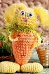 Морковный зайка - игрушка крючком