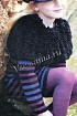 Кепи, пелерина, носки, шапка с косичками и платье