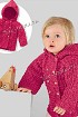 Жакет розовый с капюшоном для девочки
