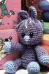 Вязаная игрушка - Сиреневый зайка