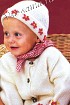 Шапочка белая с отворотом