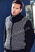 Жакет спицами на молнии