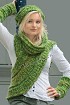 Шарф-хомут, шапка и митенки