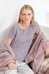 Меланжевый пуловерчик спицами