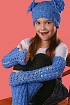 Комплект спицами и крючком - лазурь