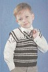 Детский полосатый жилет