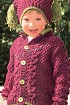 Жакет и шапочка жемчужным узором