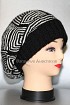 МК - берет спицами "Зебра"