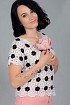 Кофточка с черно-белых элементов
