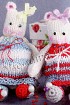 Котята в платьях - игрушки спицами