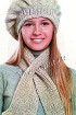 Берет и шарф спицами