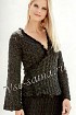 Ажурный женский жакет с запахом