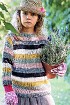Детский пуловер спицами в полоску