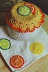 Полотенце и чехол для крышки крючком «Фрукты»