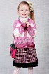 Кофточка на 6 лет в розовых тонах