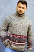 Свитер мужской с жаккардом