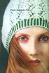 Шапка спицами «Подснежники»