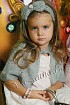 Серое болеро спицами и повязка на голову