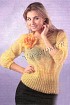 Желтый пуловер из мохера