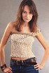 Топ-корсет с рельефным узором