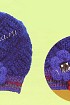 Синяя шапочка с цветочками