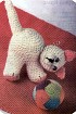 Игрушка - Белый котенок