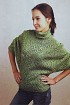 Зеленый ажурный пуловер