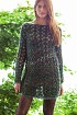 Короткое ажурное платье
