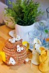 Грелка на чайник спицами и мышки-солонки