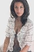 Ажурный жакет с волнистым узором