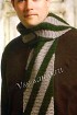 Мужской шарф в диагональную полоску