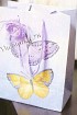 Декор для подарочного пакета - цветок