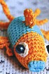Игрушка крючком - Рыбка