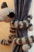 Держатель для штор «Полосатый кот»
