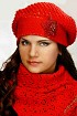 Берет и ажурный шарф