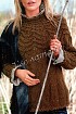 Пуловер с круглой кокеткой