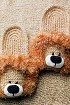 Детские шлепанцы крючком «львята»