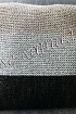Трехцветная подушка спицами