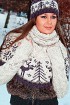 Митенки, пелерина и повязка на голову