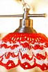 Красно-белый абажур