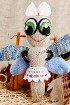 Стрекоза-хозяюшка - игрушка спицами