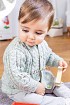 Жакет с косами на малыша 2 лет