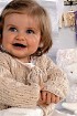 Трехцветная туника и жакетик с ажурным узором