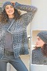Ажурный жакет и объемная шапка